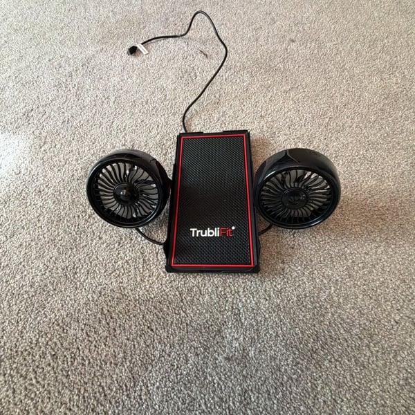 TrubliFit Dual Cooling Fans with Phone Tray for Peloton Bike
