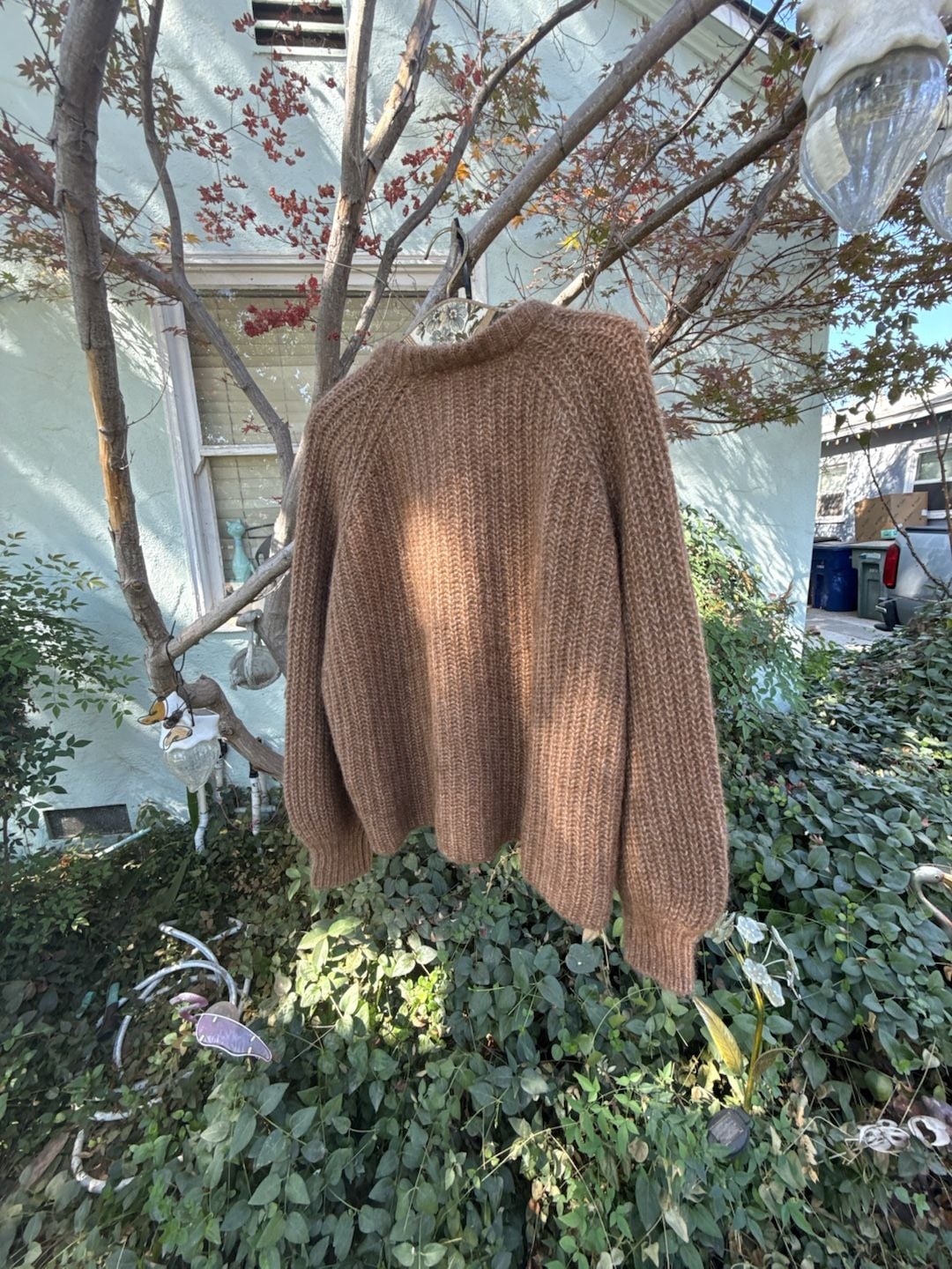 Sezane Gaspard Cardigan Sweater Size XXXL Brown Mohair Blend 7