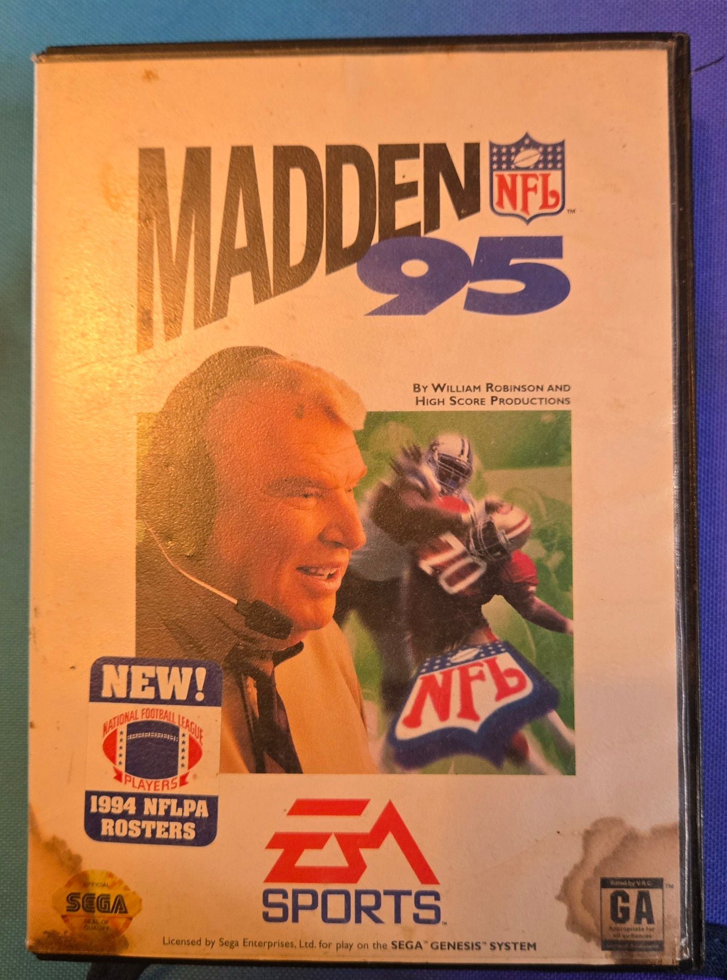 EA Sports Madden NFL 95 Sega Genesis Game with Case and Manual 1