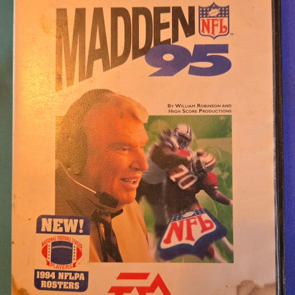 EA Sports Madden NFL 95 Sega Genesis Game with Case and Manual