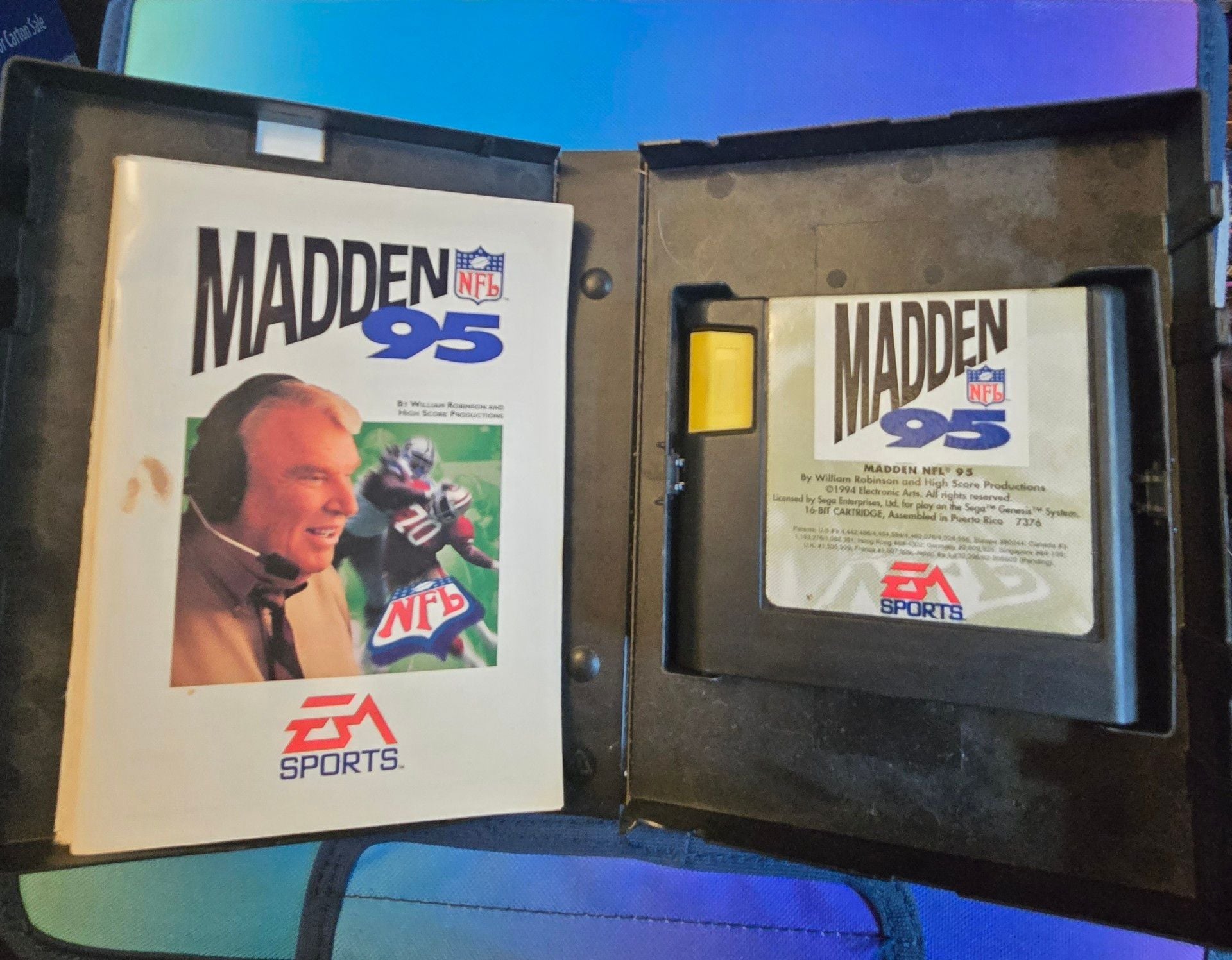 EA Sports Madden NFL 95 Sega Genesis Game with Case and Manual 3