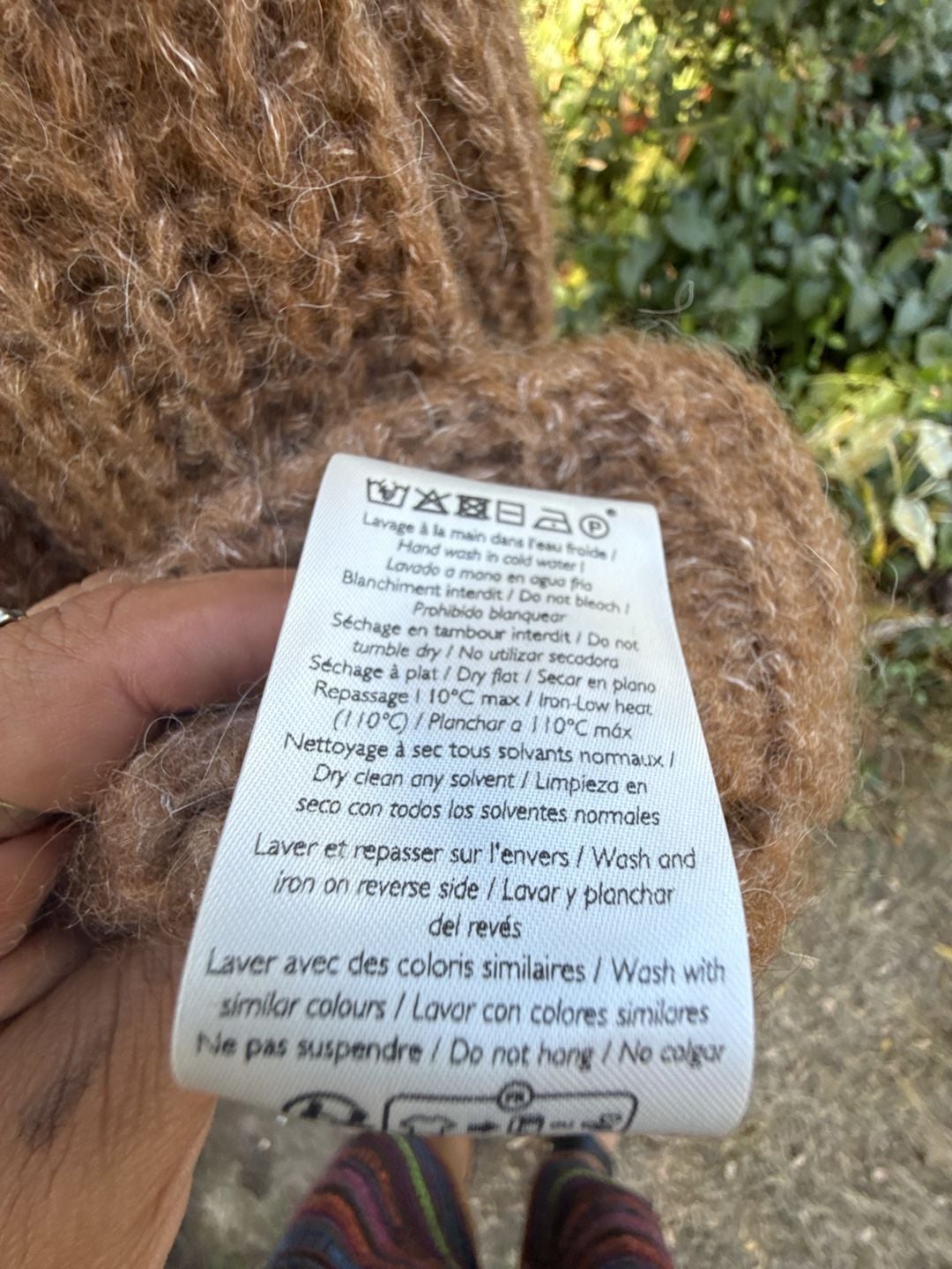 Sezane Gaspard Cardigan Sweater Size XXXL Brown Mohair Blend 11