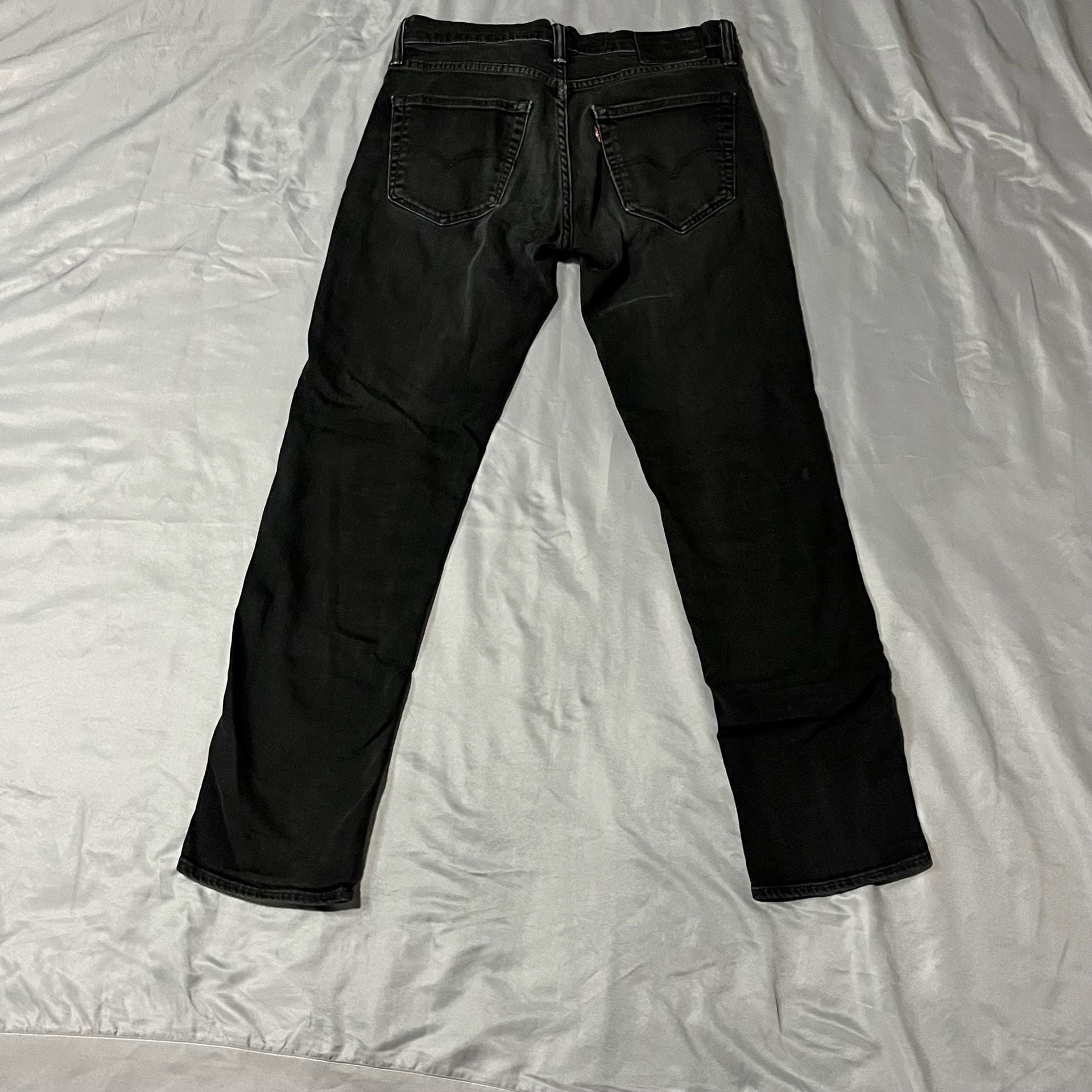 Levi's 511 Slim Jeans W32 L32 Black Denim 3