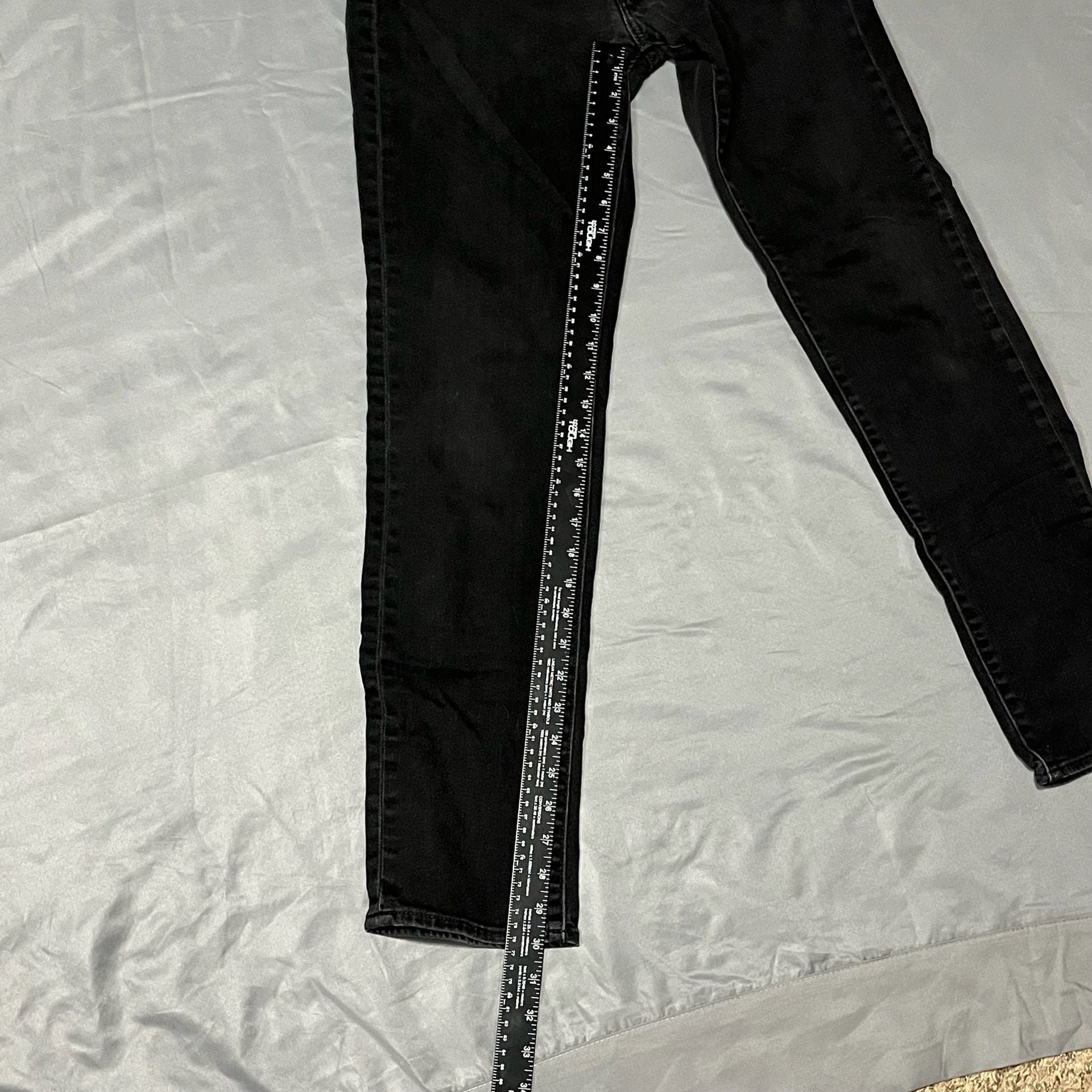 Levi's 511 Slim Jeans W32 L32 Black Denim 9