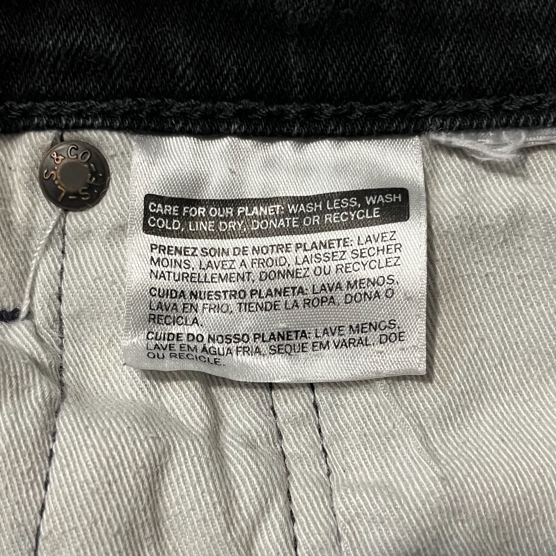 Levi's 511 Slim Jeans W32 L32 Black Denim 12