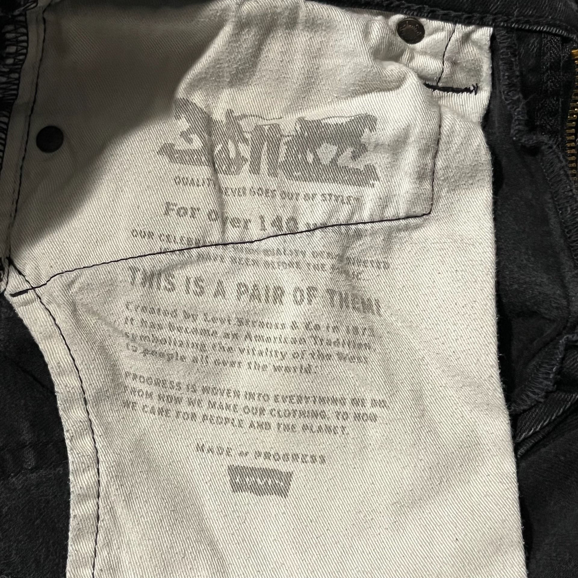 Levi's 511 Slim Jeans W32 L32 Black Denim 13