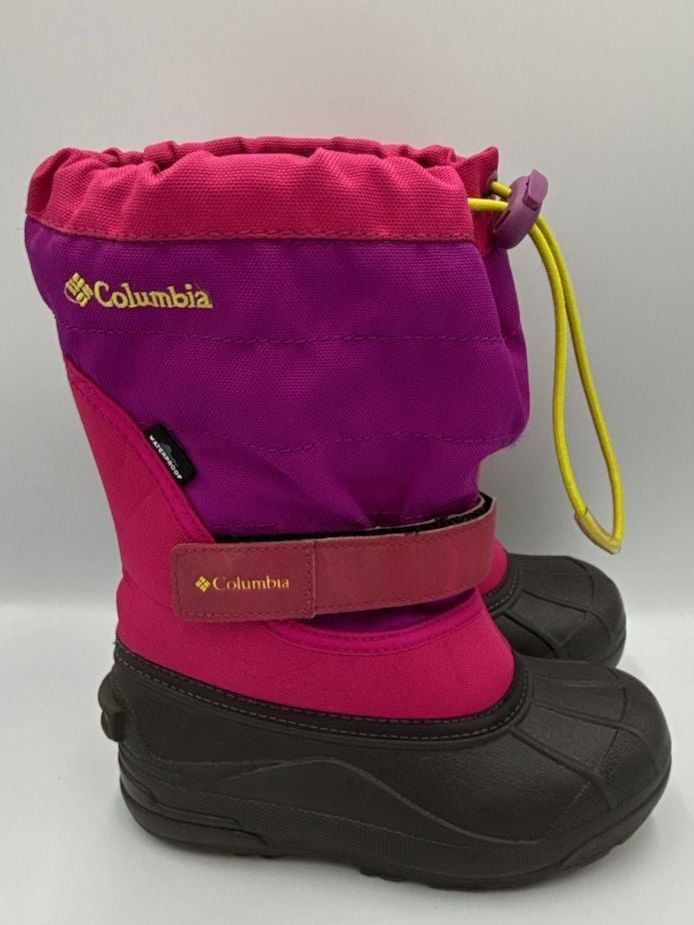 Columbia Snow Boots Pink Purple Waterproof Size 1 Youth
#886 2