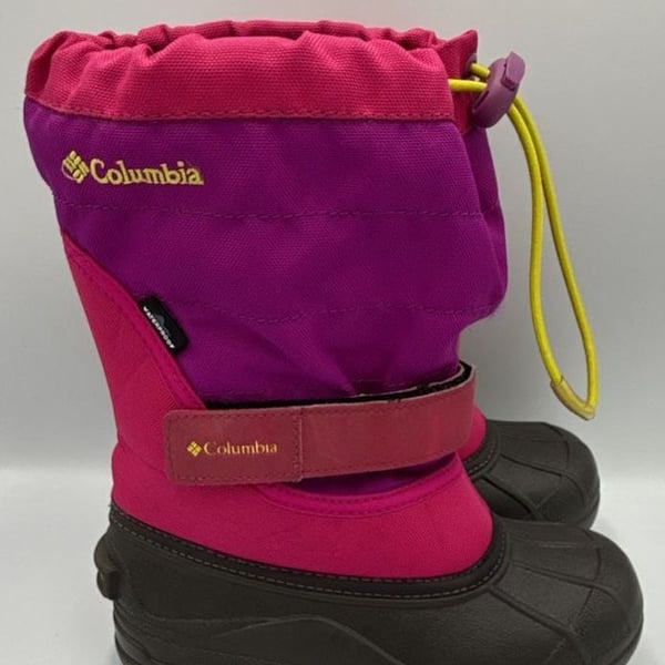Columbia Snow Boots Pink Purple Waterproof Size 1 Youth
#886