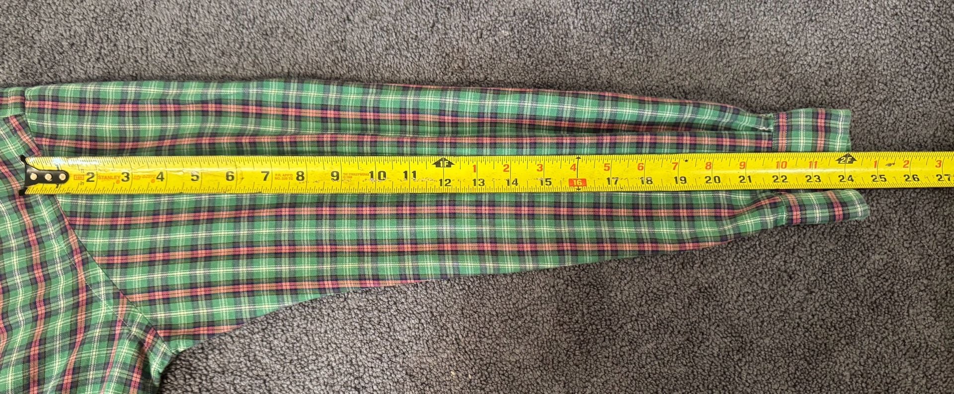 Ralph Lauren Classic Fit Plaid Shirt Size M Green Long Sleeve Button Down 11