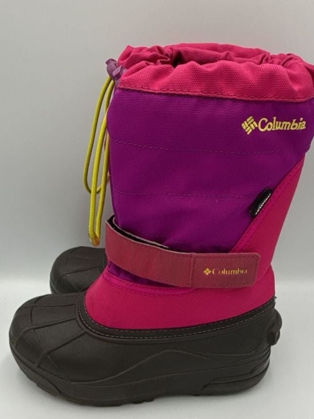 Columbia Snow Boots Pink Purple Waterproof Size 1 Youth
#886 5