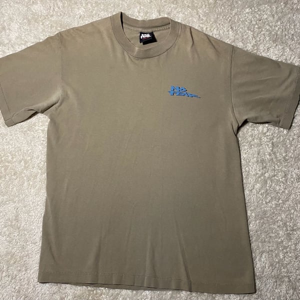90s Vintage No Fear It's Simple T-Shirt Size Medium Tan
