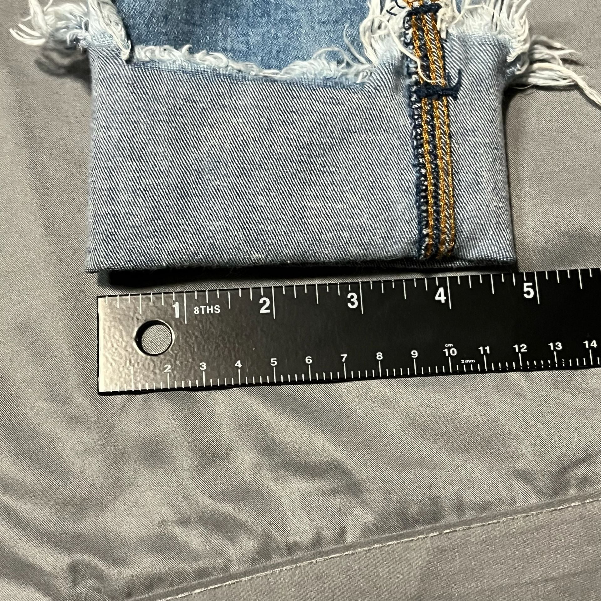 Mango Distressed Skinny Jeans Blue Denim 10