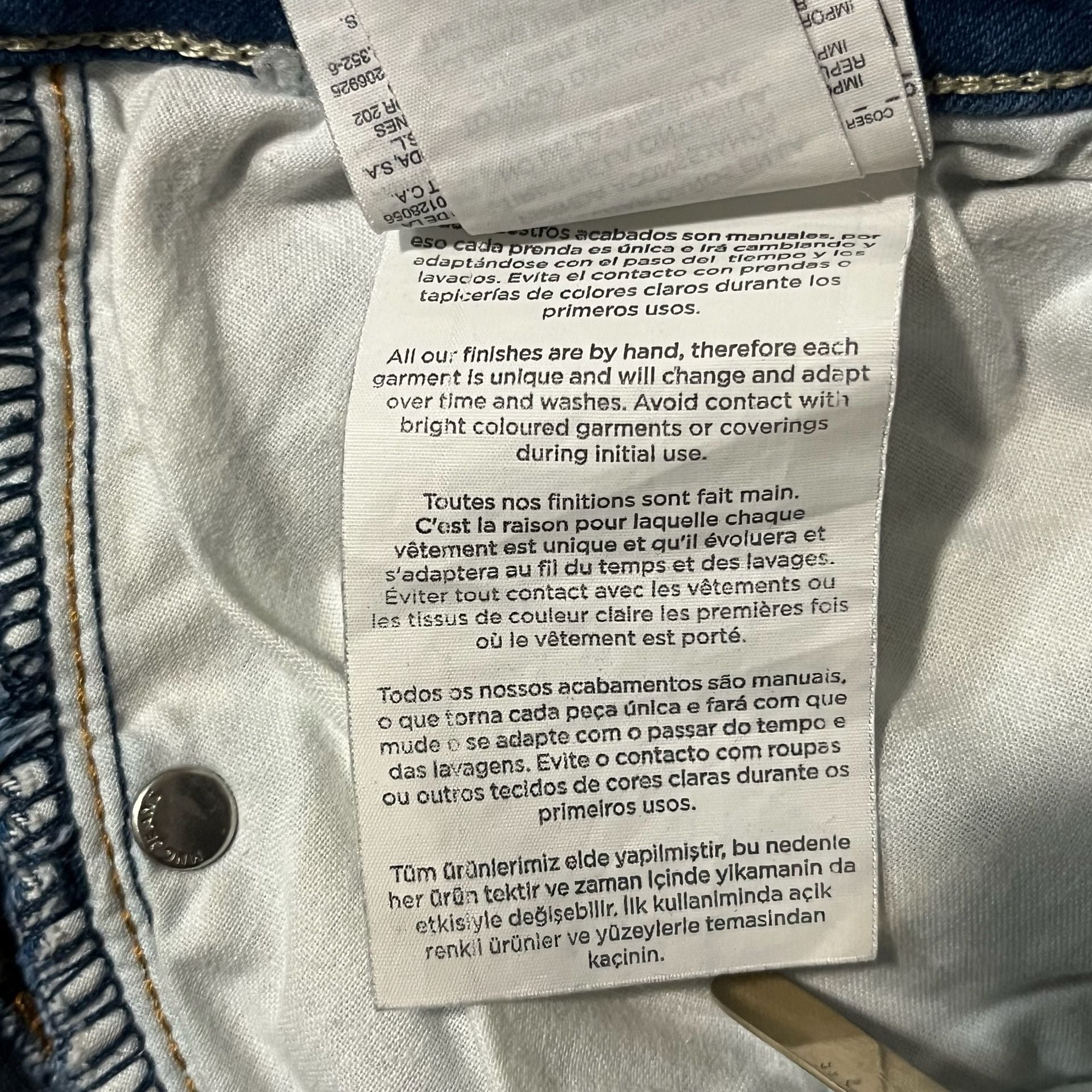 Mango Distressed Skinny Jeans Blue Denim 14