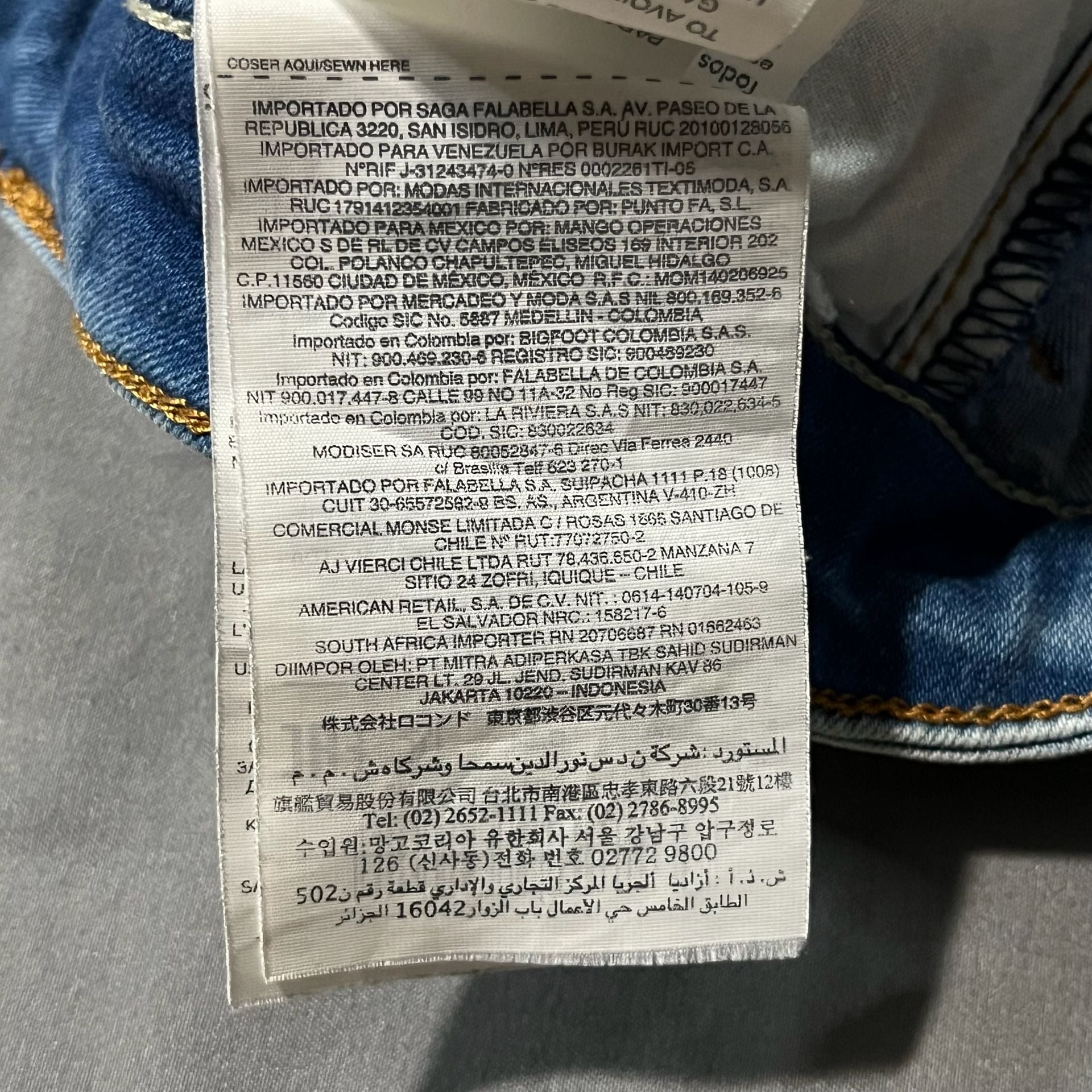 Mango Distressed Skinny Jeans Blue Denim 15