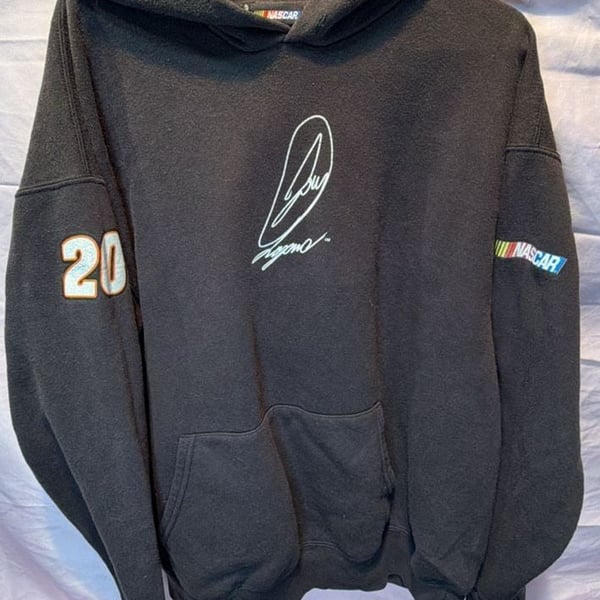NASCAR Joey Logano #20 Black Pullover Hoodie