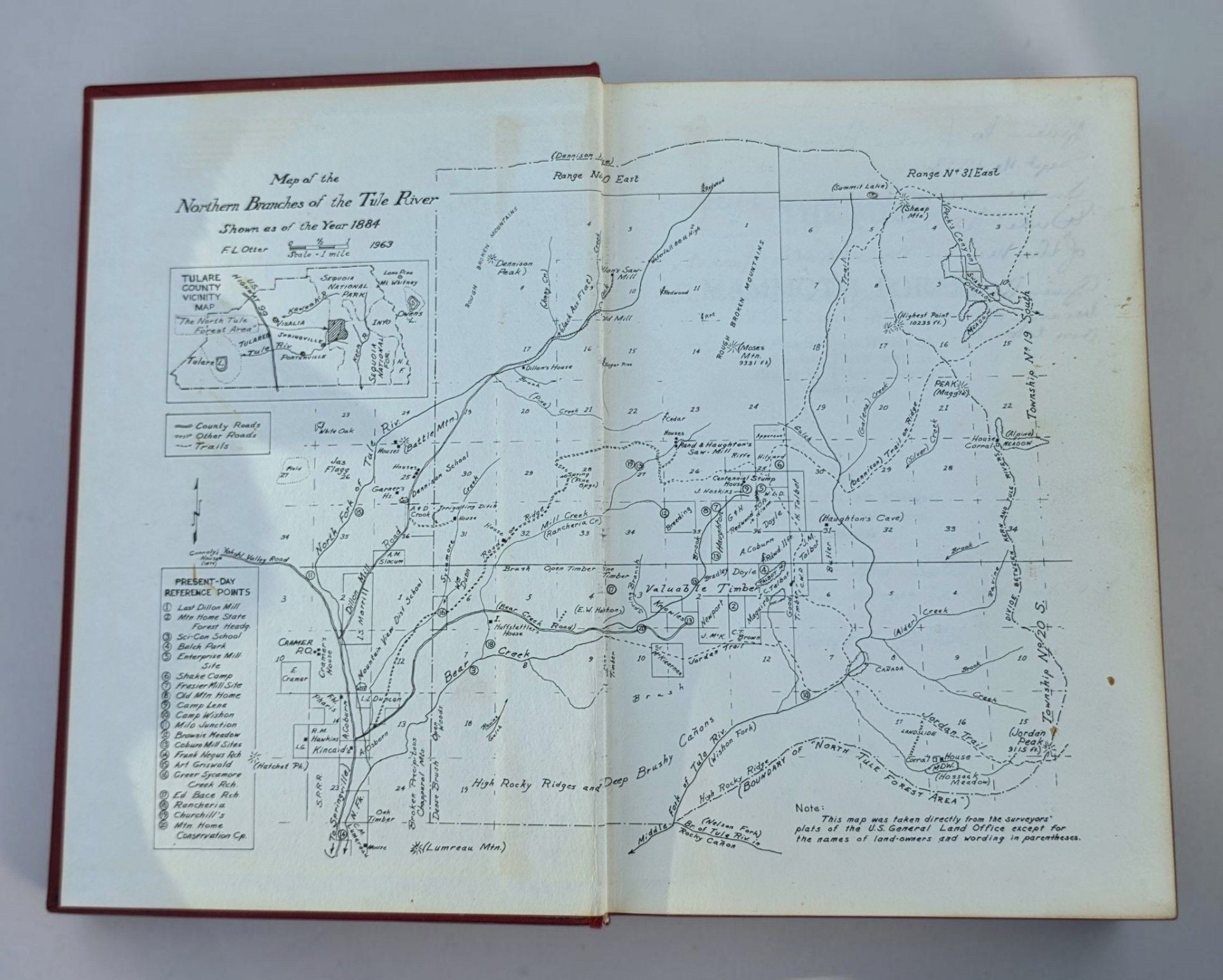 1963 Men of Mammoth Forest Floyd L Otter Signed 1st Printing of California history 6