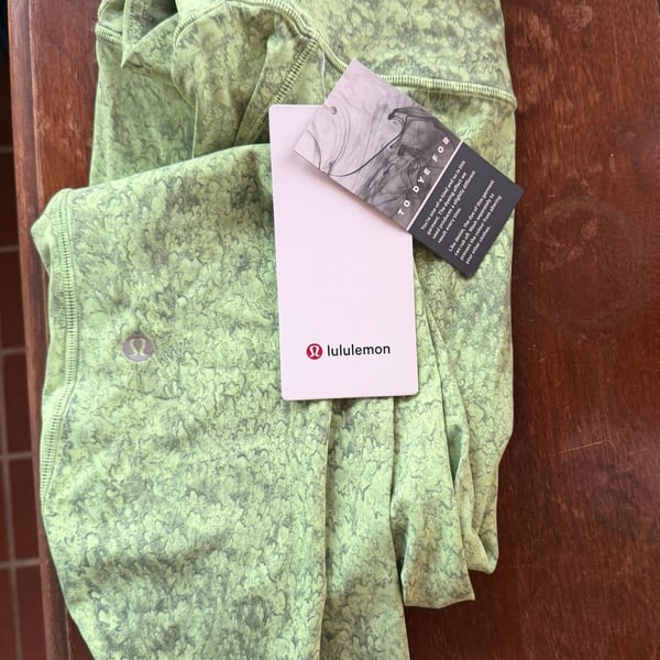 Lululemon Base Pace HR Tight 25" Wash Size 6 Green Nulux Leggings New