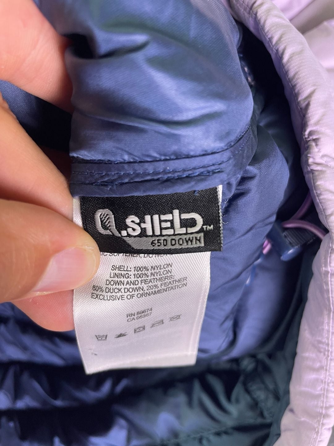Mountain Hardwear 650 Down Jacket Size S Purple Q.Shield 4