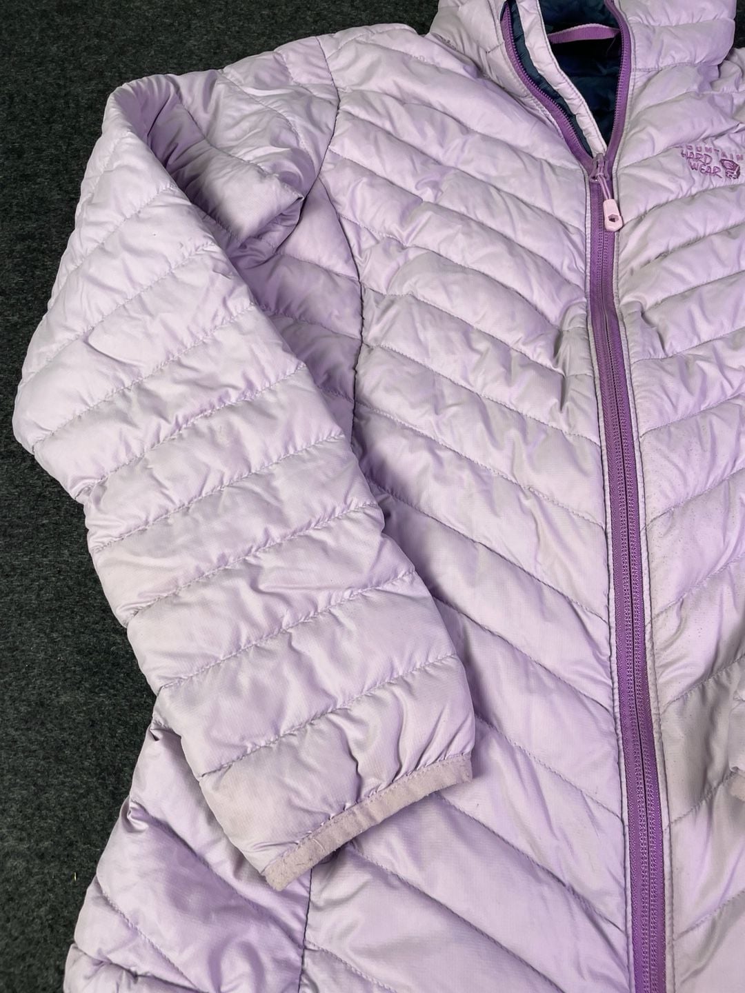 Mountain Hardwear 650 Down Jacket Size S Purple Q.Shield 6