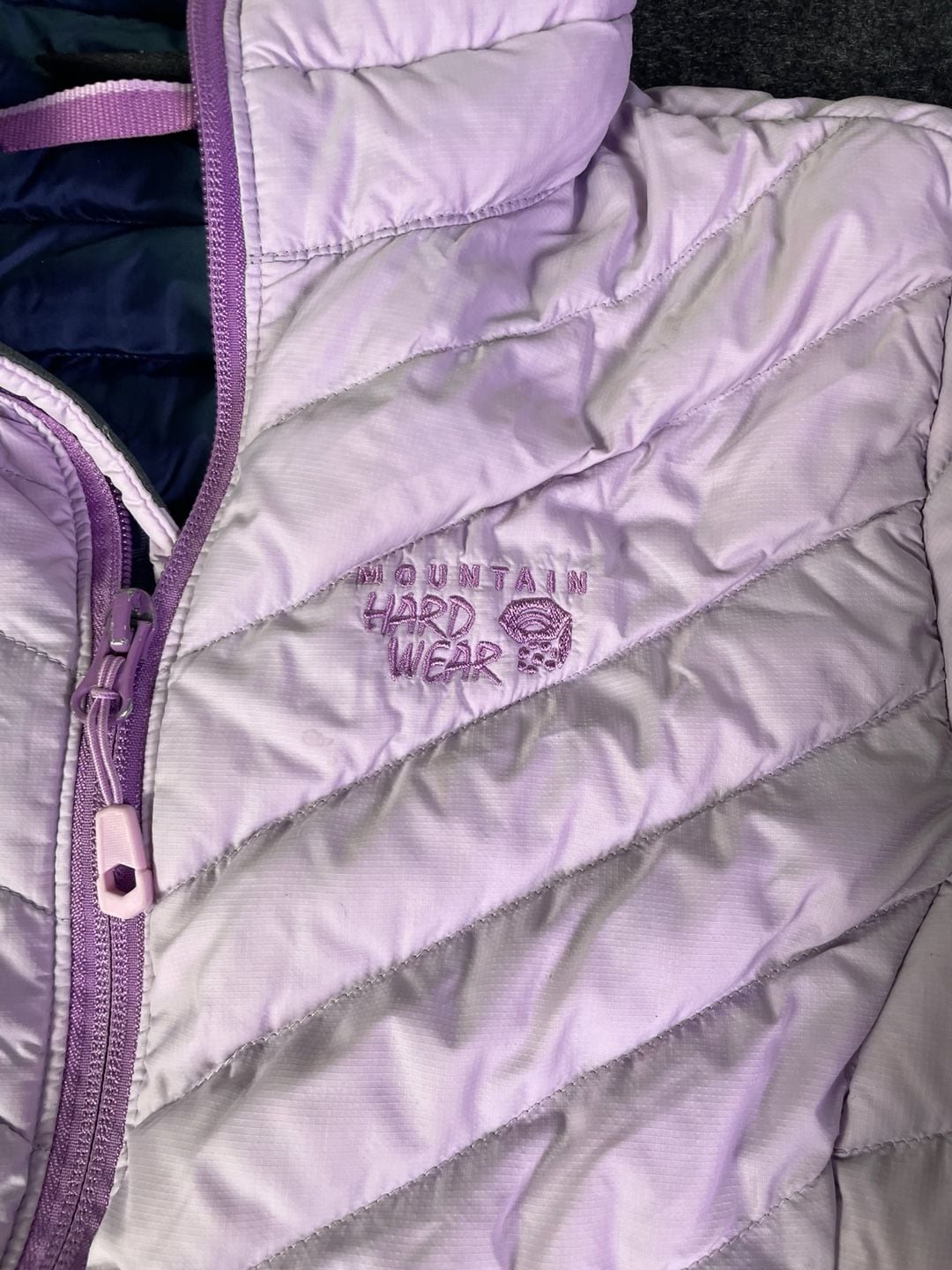 Mountain Hardwear 650 Down Jacket Size S Purple Q.Shield 8