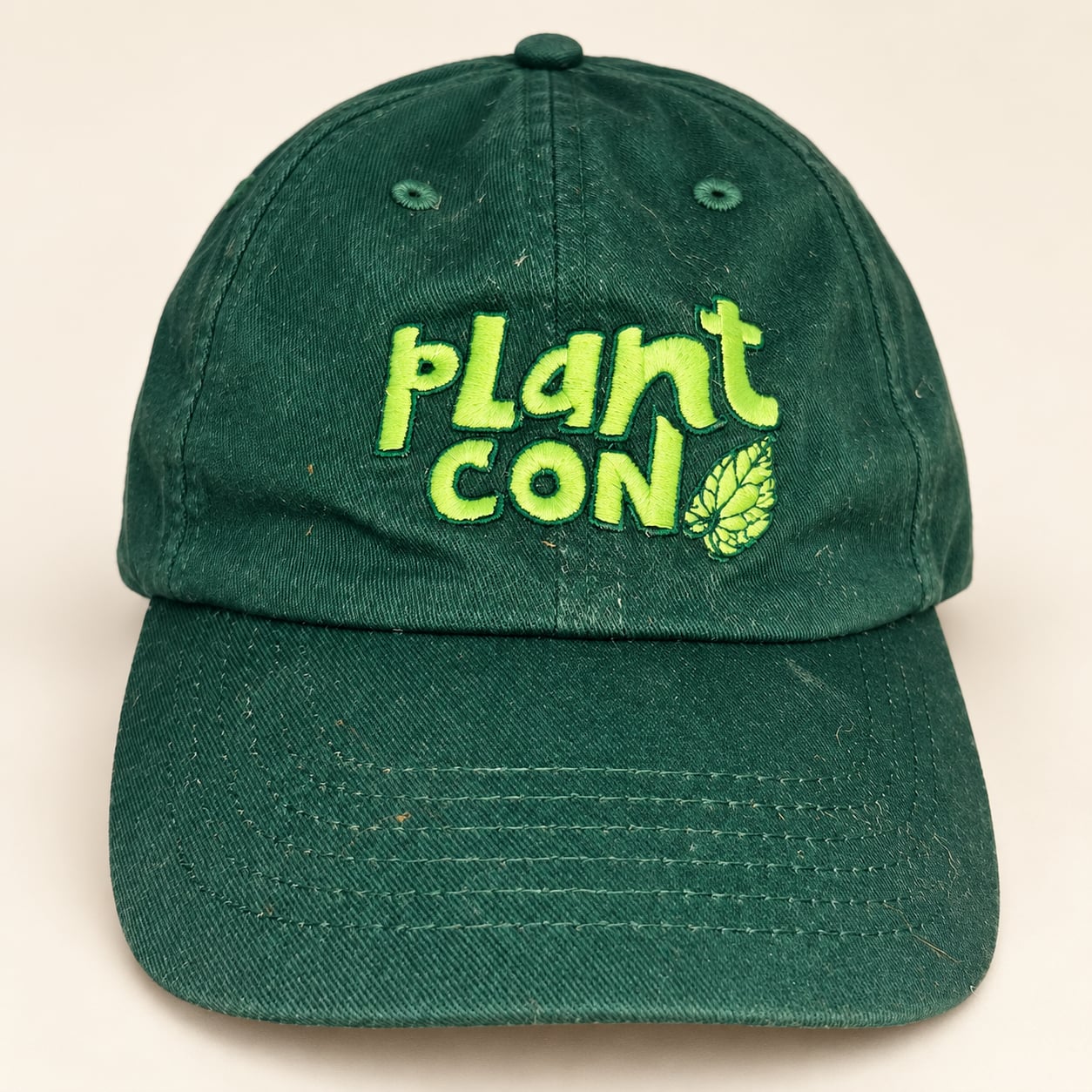 Plant Con Baseball Cap Green Embroidered Hat 2