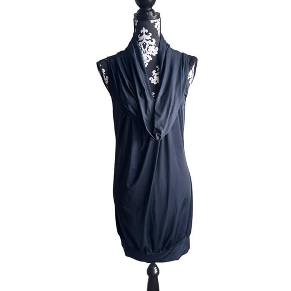 Baby Phat Sleeveless Cowl Neck Dress Black Size L