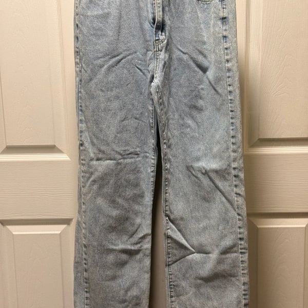 Jeans Size M Light Wash Denim Acid Wash