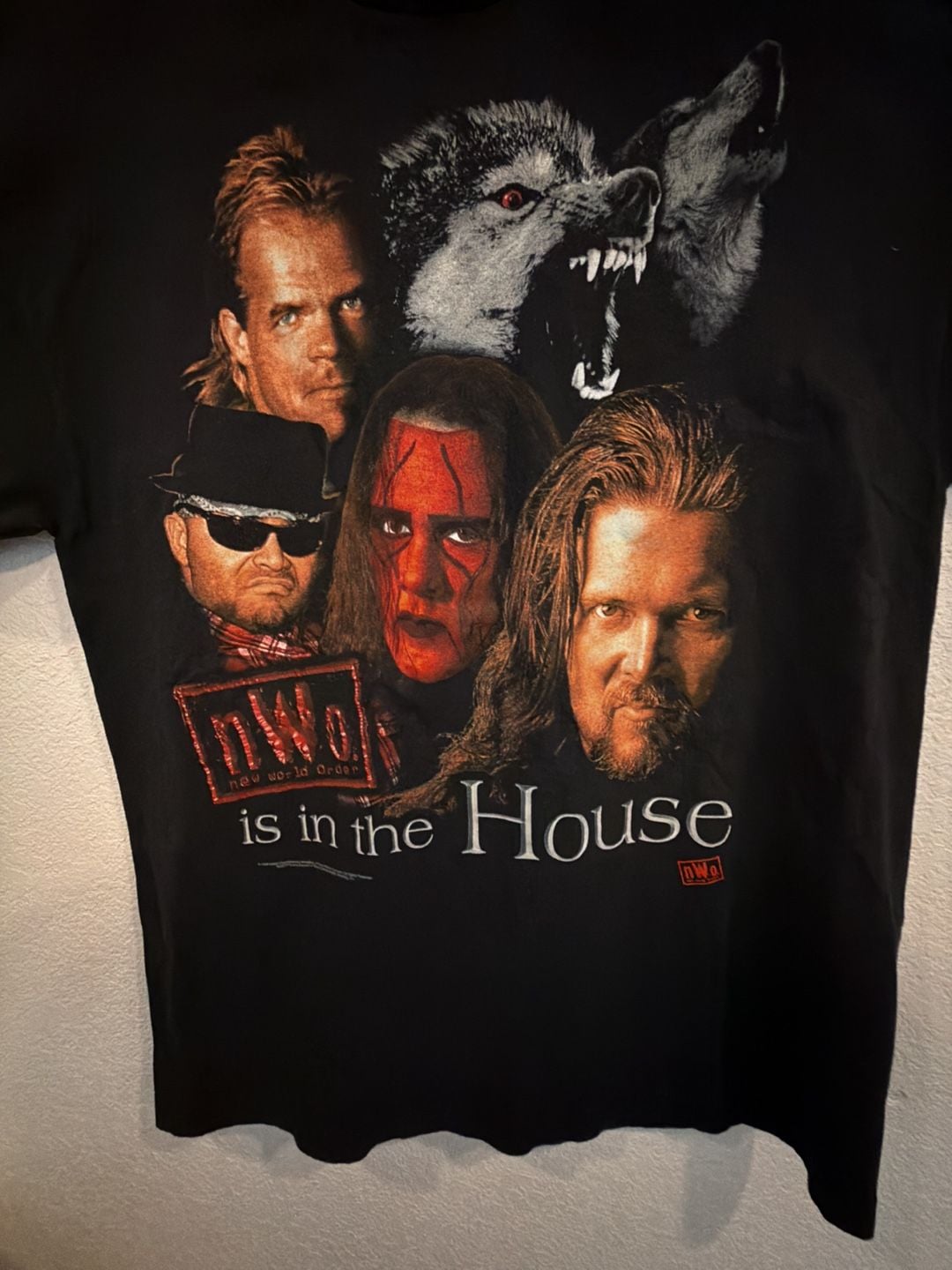nWo is in the House Size L Wrestling Graphic T-Shirt Black 2