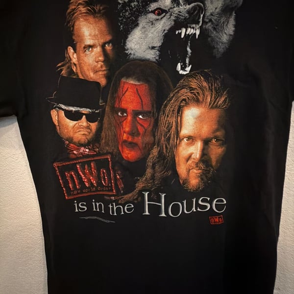 nWo is in the House Size L Wrestling Graphic T-Shirt Black