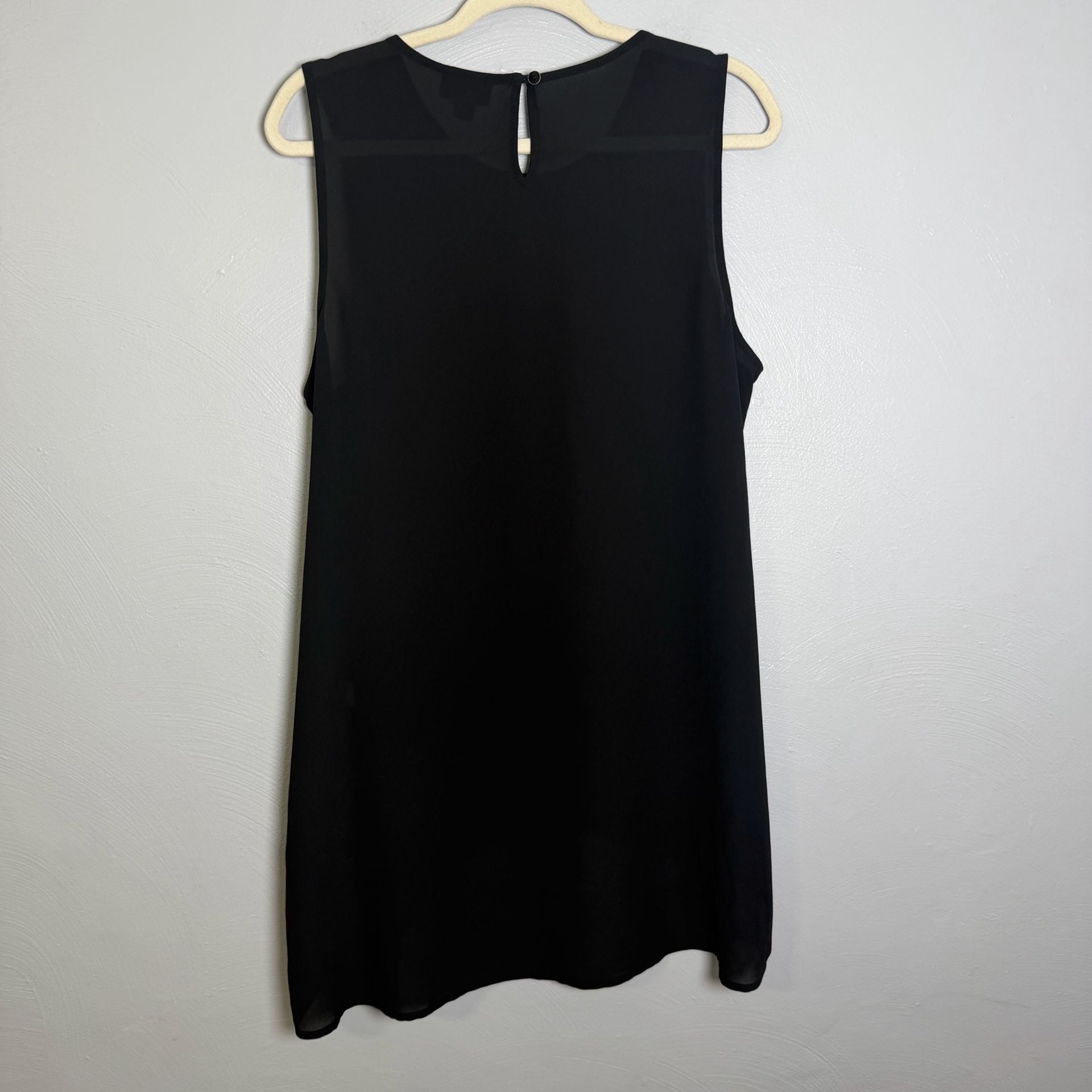 J.Jill Wearever Collection Tank Top Size L Black Asymmetrical 3