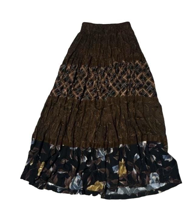 Stonebridge Vintage Floral Tiered Maxi Skirt Size Small 3