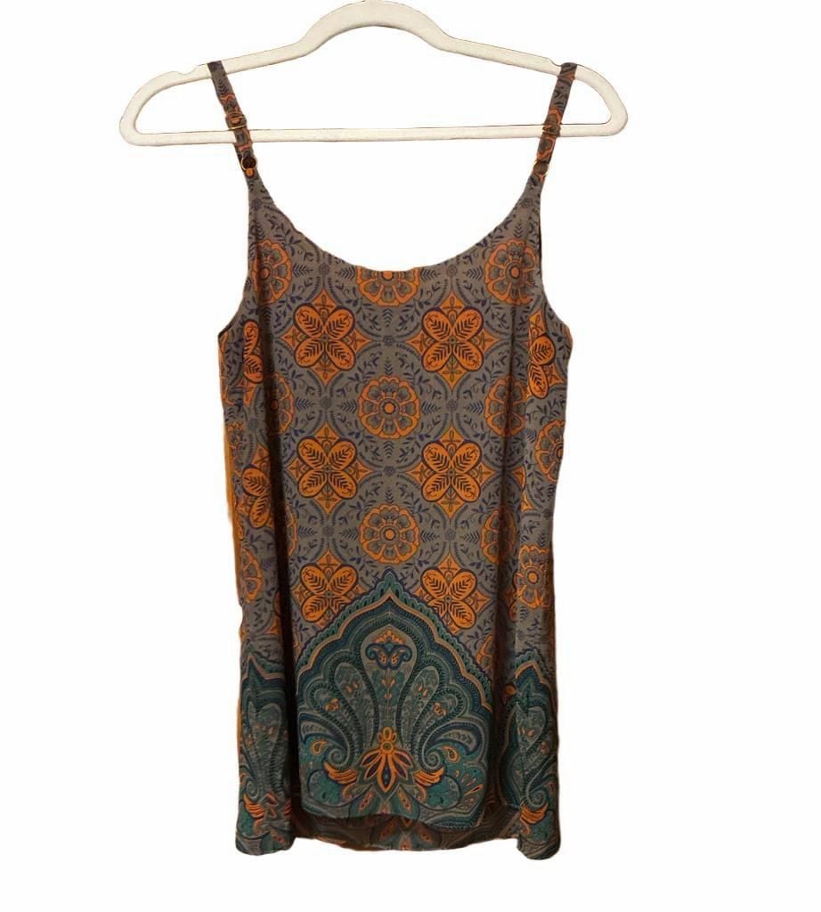 Cabi Arabesque Cami Size XS Orange Gray Print Tank Top 7