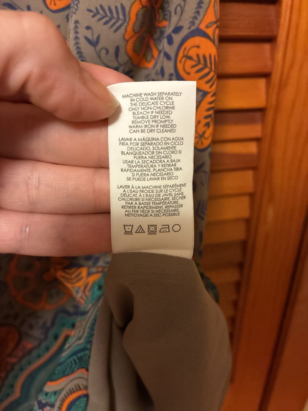 Cabi Arabesque Cami Size XS Orange Gray Print Tank Top 6