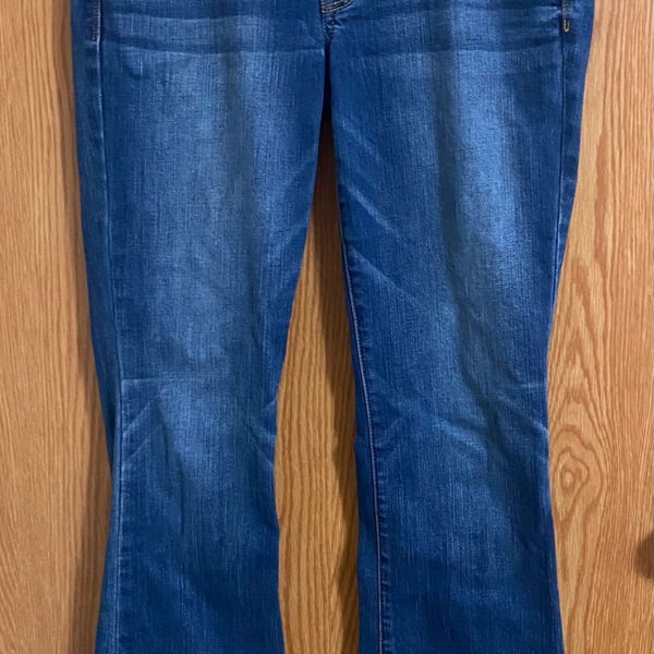 American Eagle Outfitters Kick Boot Jeans Size 8 Long Blue Denim