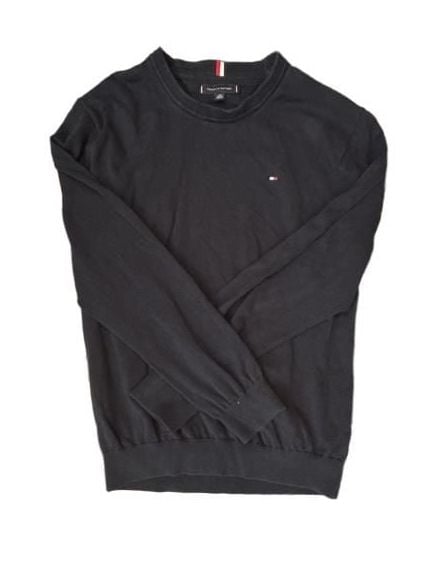 Tommy Hilfiger Crewneck Sweater Size XL Black Cotton Long Sleeve 5