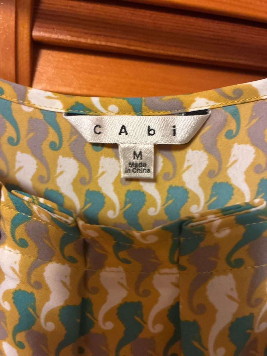 Cabi Seahorse Tank Top Size M Pleated Style 411 3