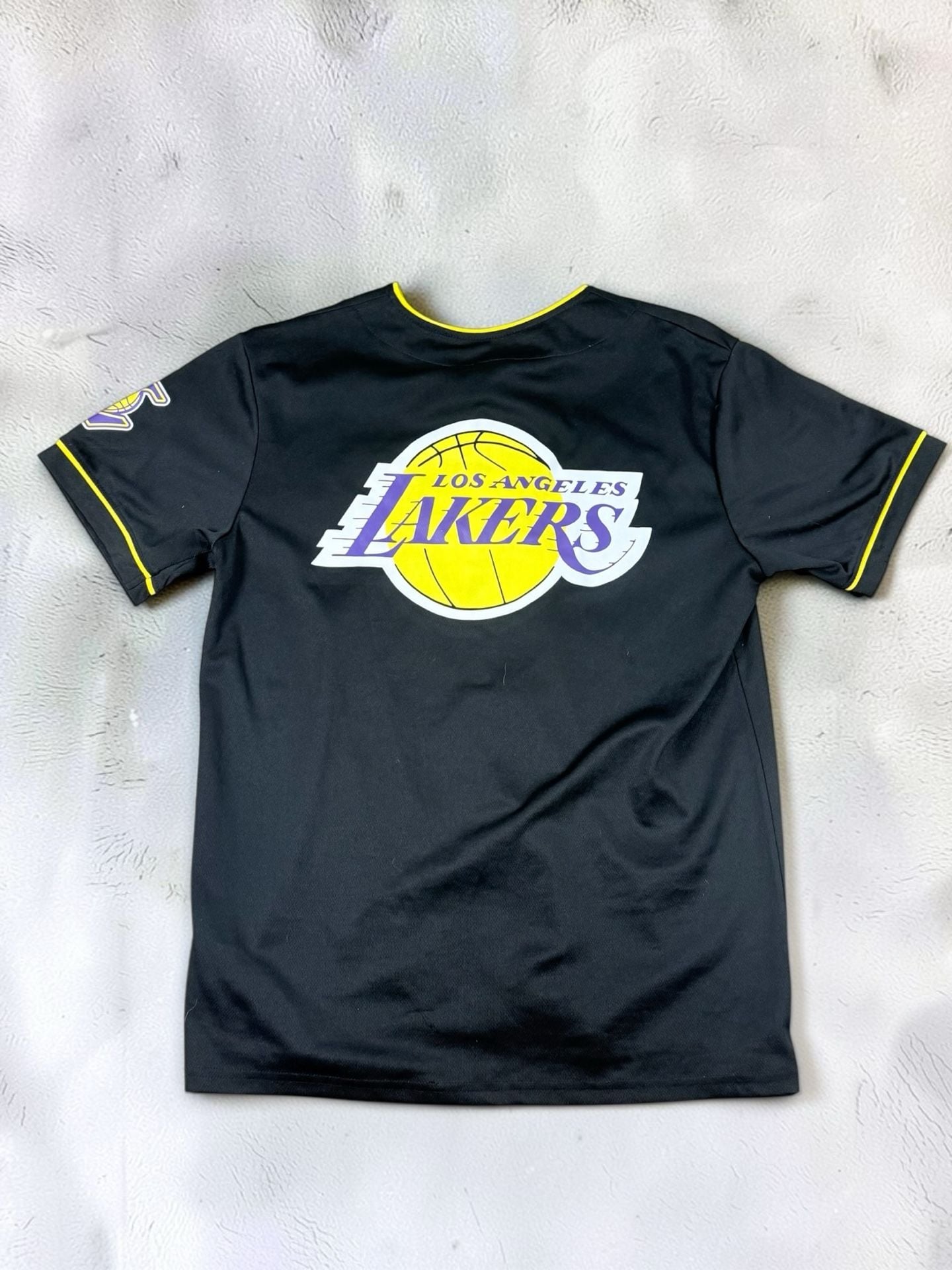 Men’s Ultra Game Los Angeles Lakers Baseball Jersey Size M Black 7