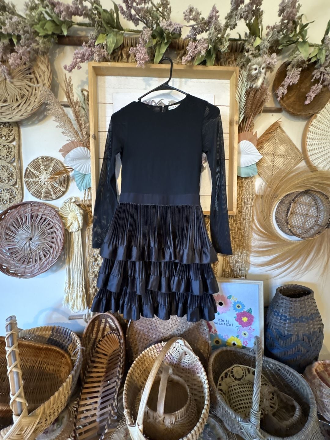 Alice + Olivia Chara Tiered Ruffle Mini Dress Size 2 2