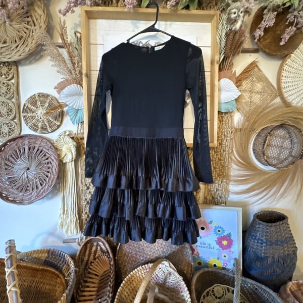 Alice + Olivia Chara Tiered Ruffle Mini Dress Size 2