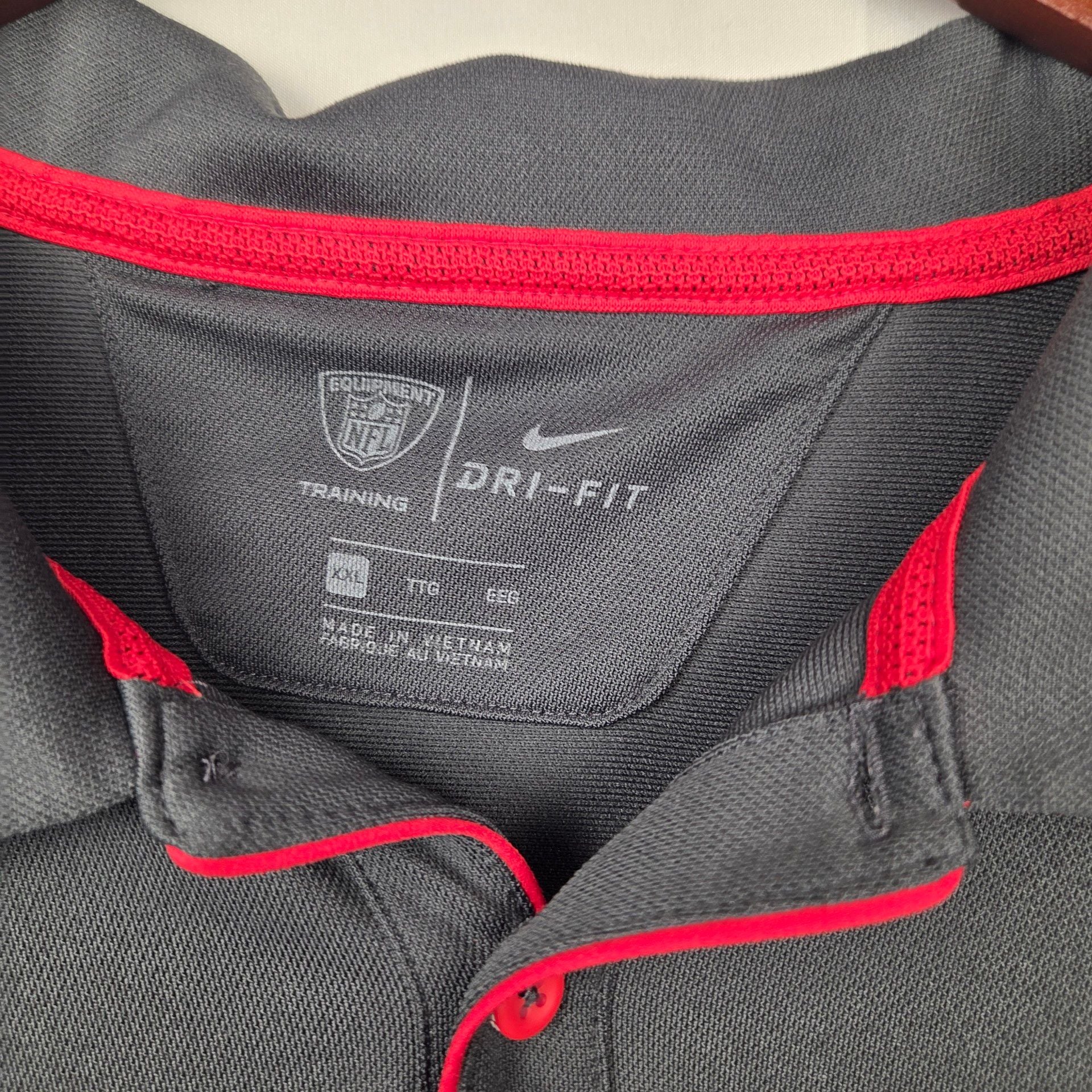 Nike Kansas City Chiefs Dri-FIT Polo Size 2XL Grey NFL Football 4