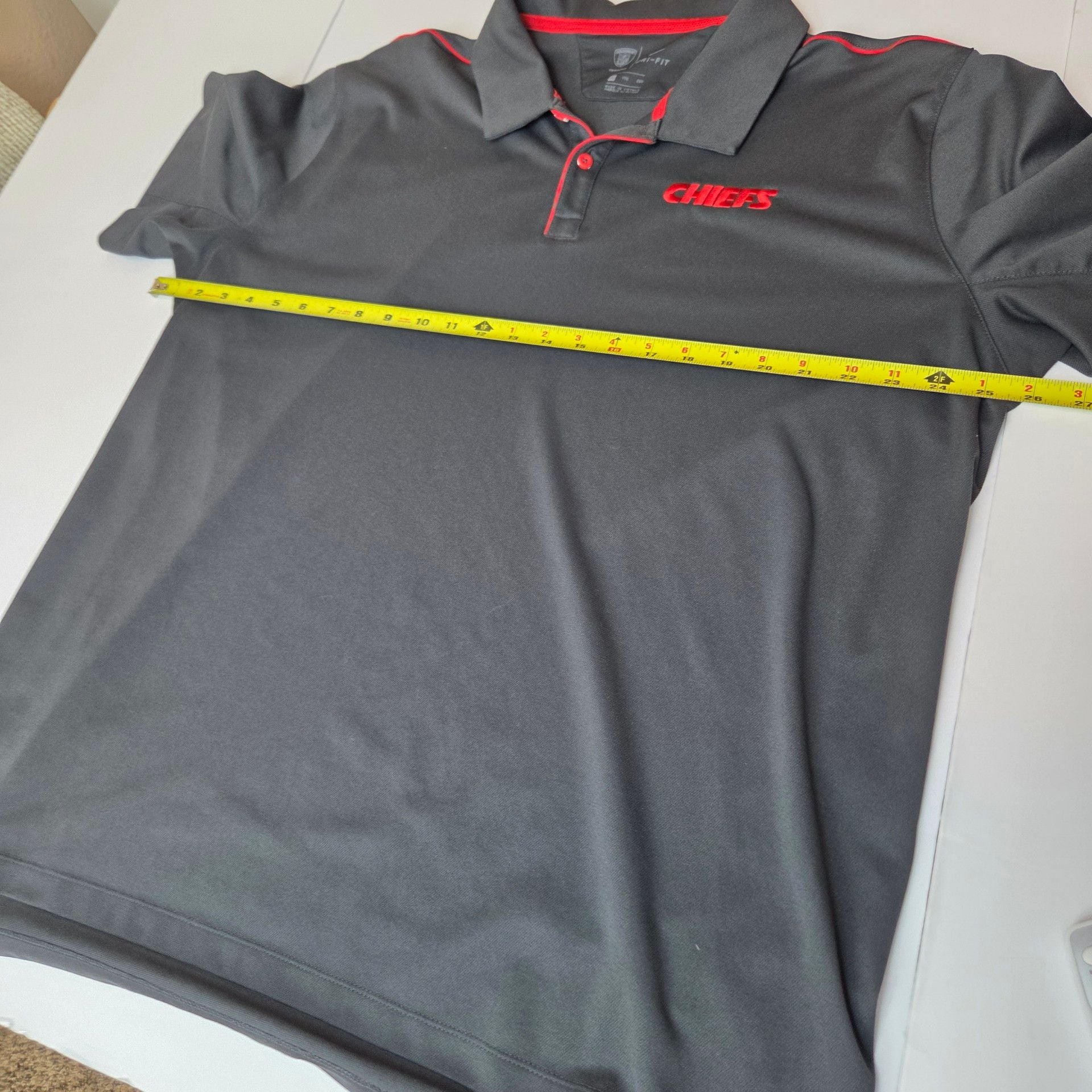 Nike Kansas City Chiefs Dri-FIT Polo Size 2XL Grey NFL Football 7