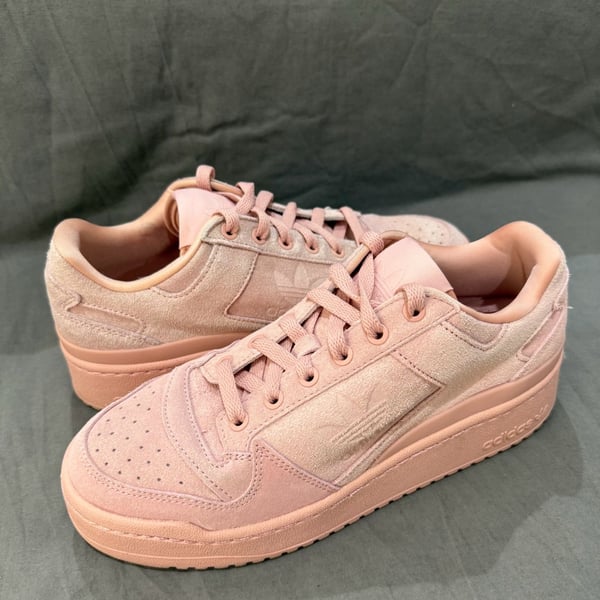 Adidas Forum Bold Low Pink Suede Sneakers Shoes size 8.5 women’s 