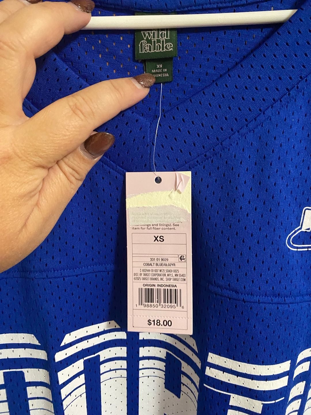 Wild Fable Sportif Short Sleeve Mesh Jersey Size Xs Cobalt Blue 5