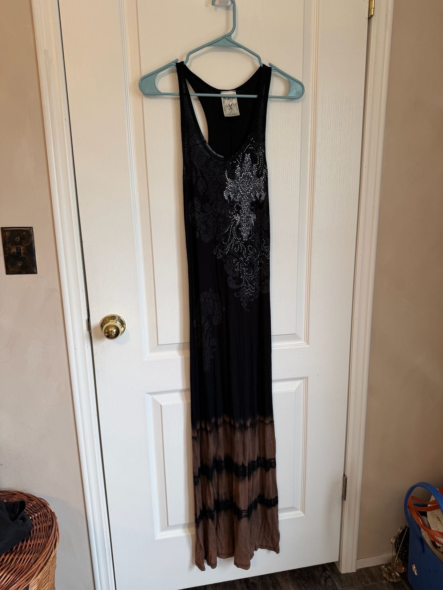Vocal Maxi Dress Black Tie Dye 2
