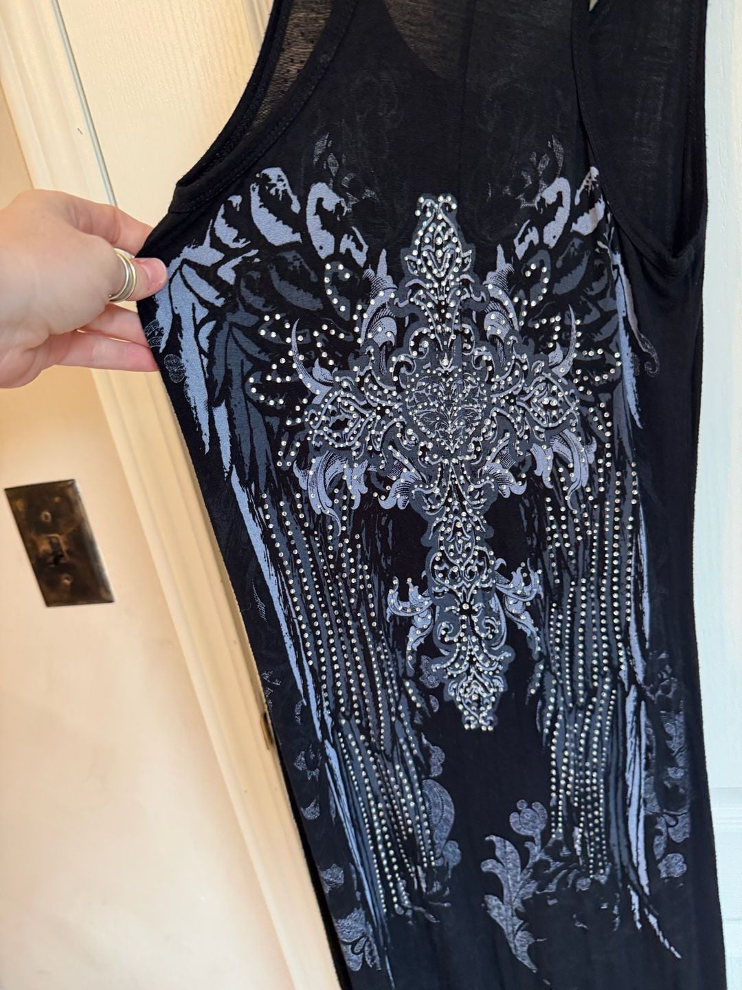 Vocal Maxi Dress Black Tie Dye 3