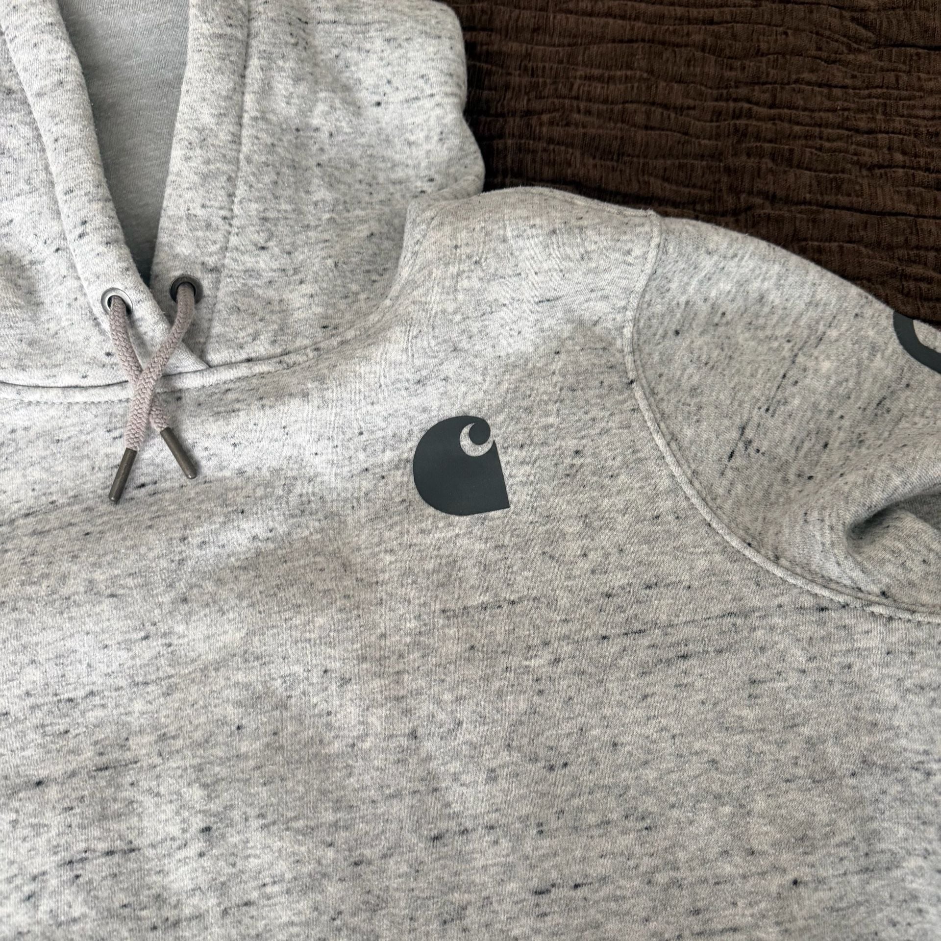 Carhartt Clarksburg Hoodie Size L (12-14) Gray Heather Relaxed Fit 6