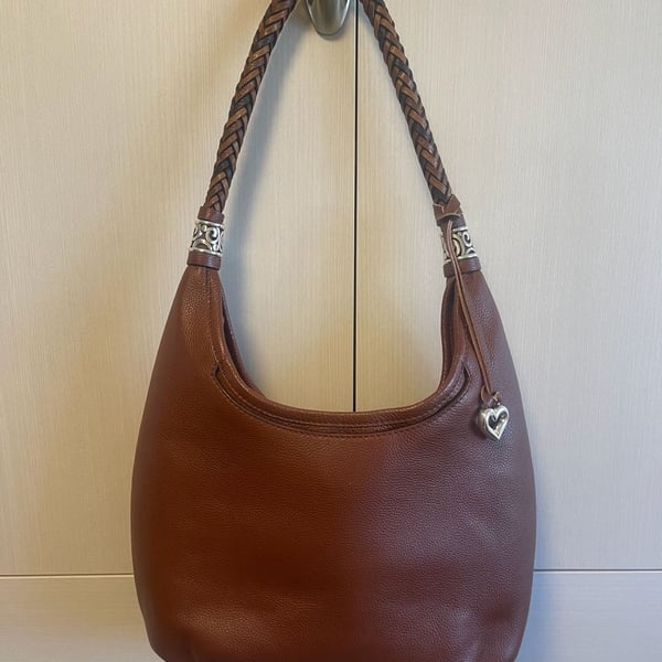 Brighton Shelby Brown Leather Shoulder Bag