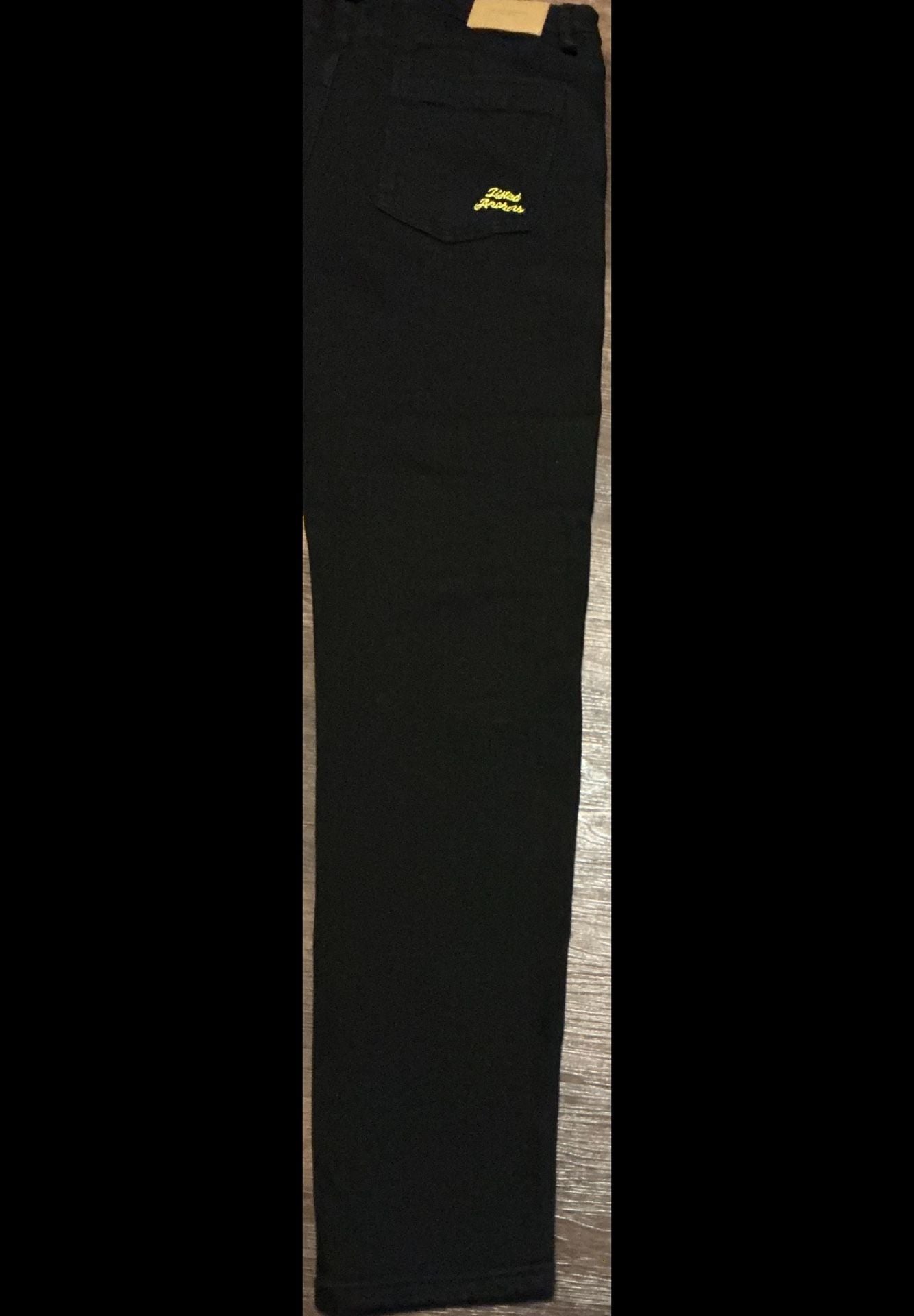 Lifted Anchors Burning Bridges Skeleton Graphic Black Jeans 9