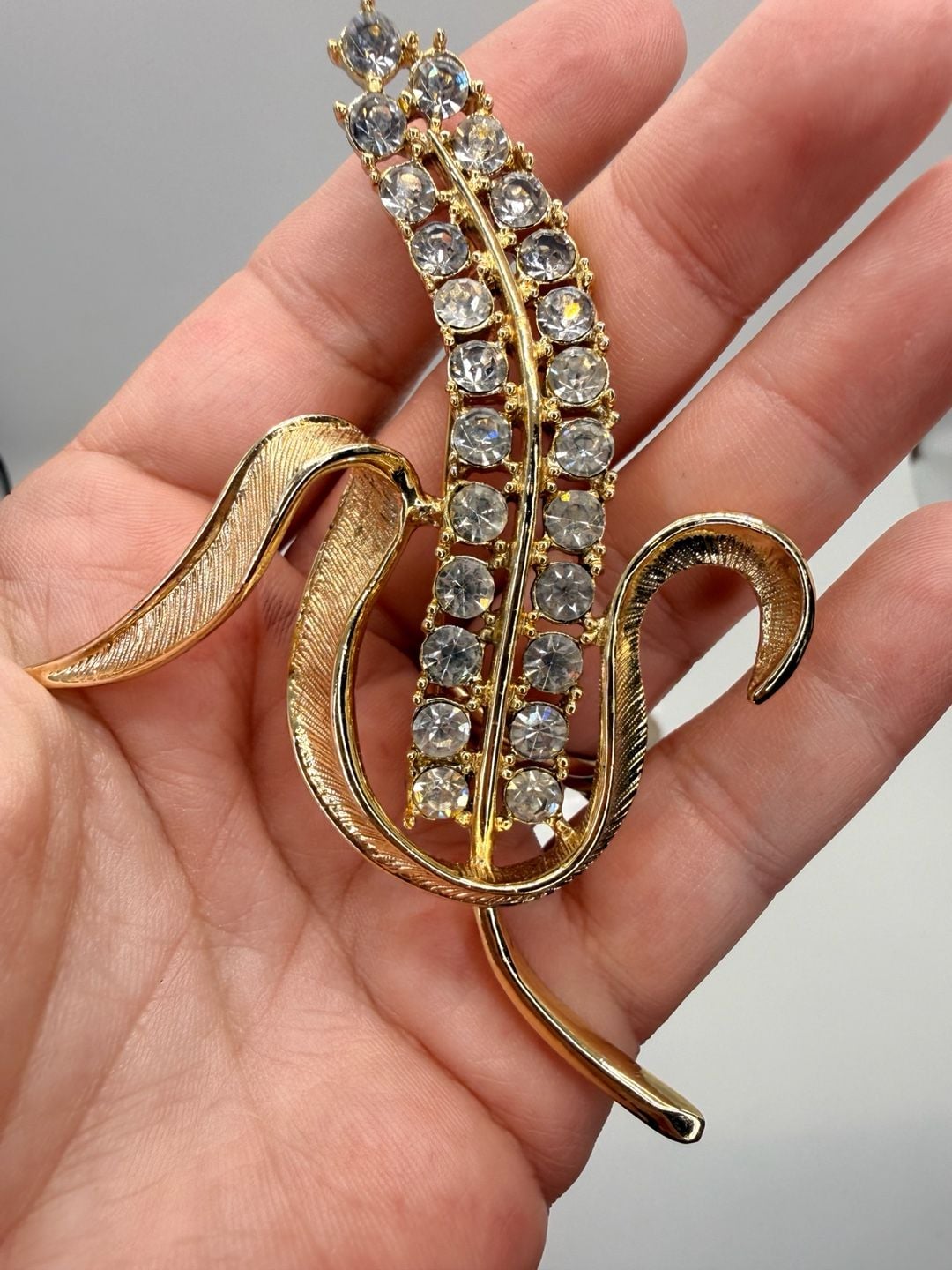 Sarah Coventry Radiance Corn Husk Wheat Brooch Pin 2