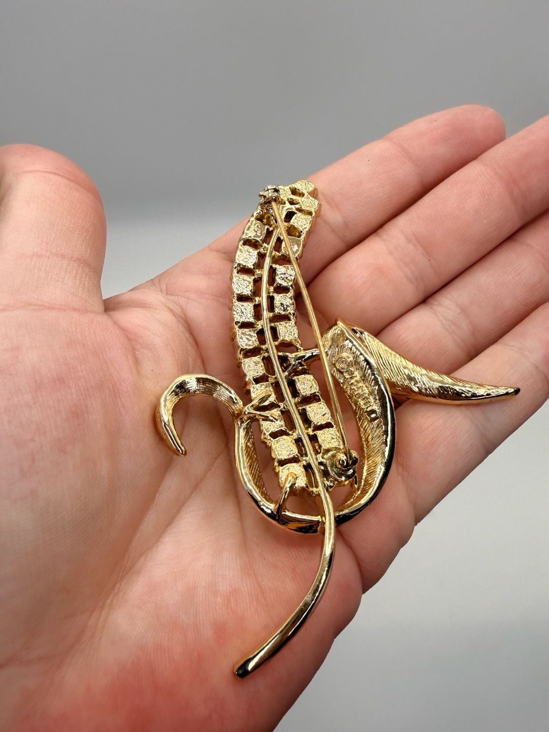 Sarah Coventry Radiance Corn Husk Wheat Brooch Pin 3